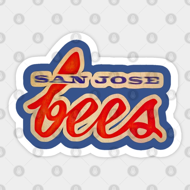 San Jose Bees Baseball Sticker by Kitta’s Shop